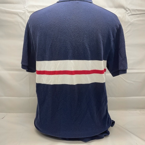 Men’s Polo Ralph Lauren Vintage 90’s Short Sleeve Striped Polo Shirt Size Large - Picture 2 of 3
